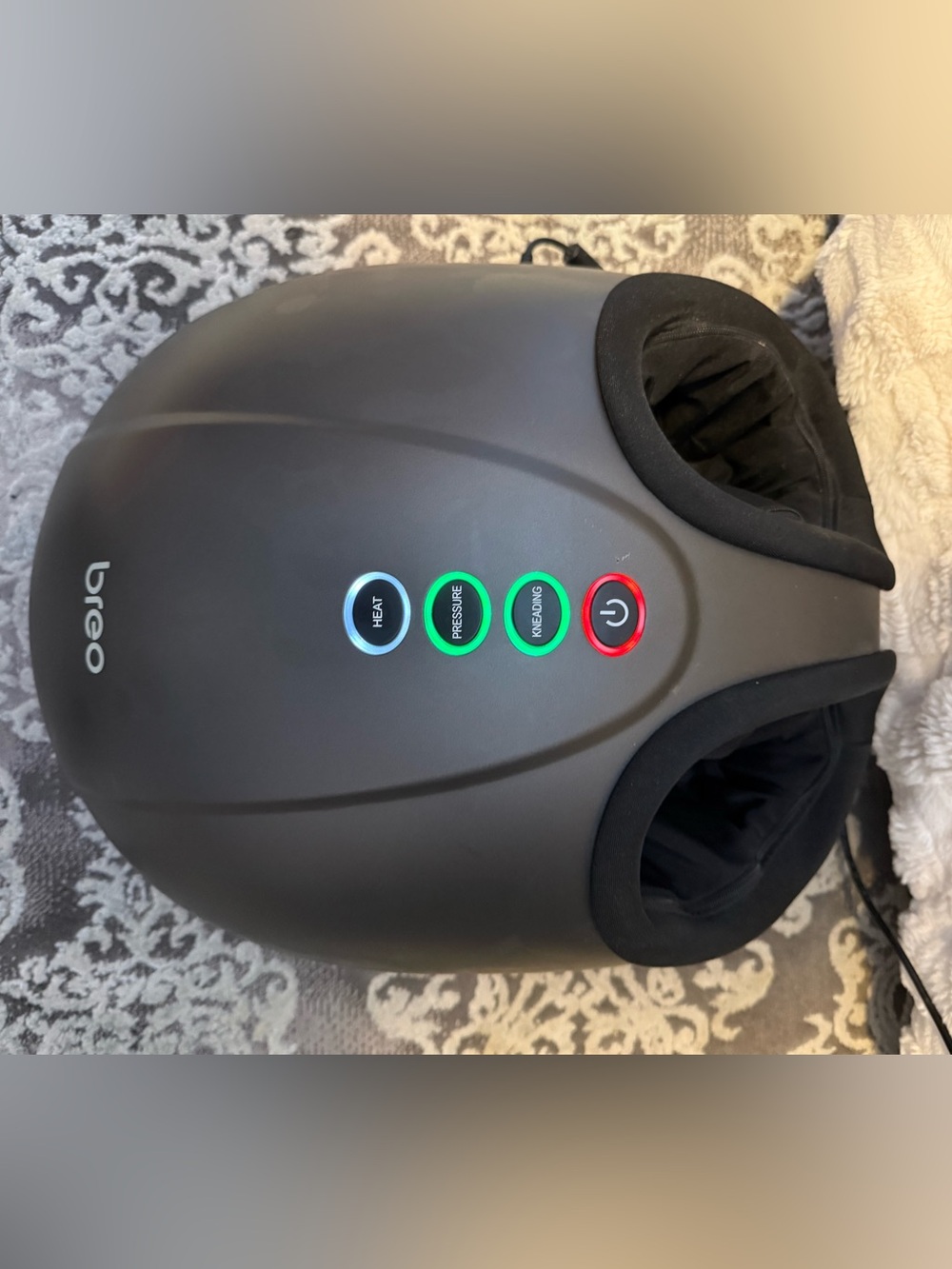 Breo FM D191 Shiatsu Foot Massager Heat Air Pressure Kneading Tested Working